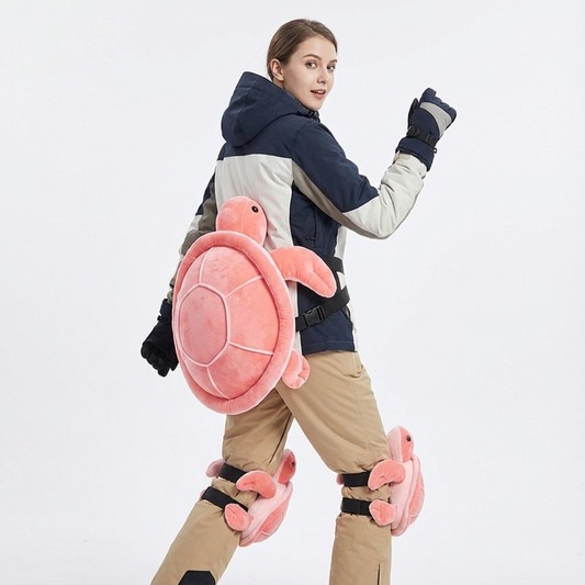 Snow Impact Protector – Plush Turtle Cushion for Kids & Adults