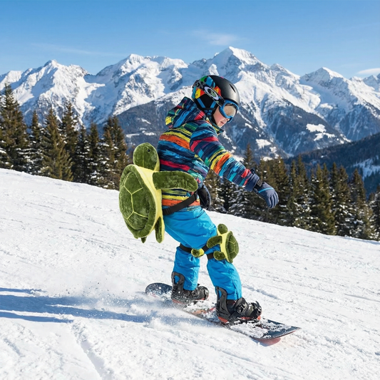 Snow Impact Protector – Plush Turtle Cushion for Kids & Adults