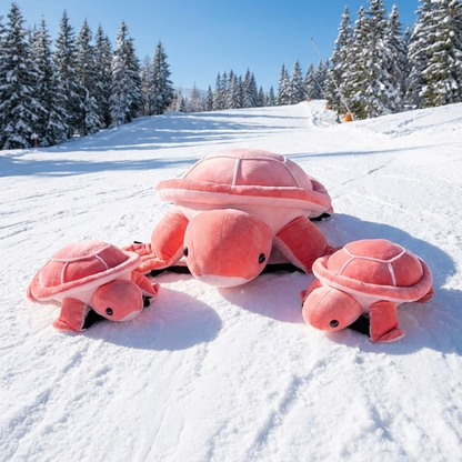 Snow Impact Protector – Plush Turtle Cushion for Kids & Adults