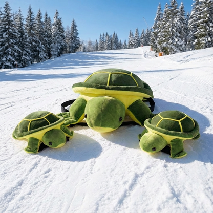 Snow Impact Protector – Plush Turtle Cushion for Kids & Adults
